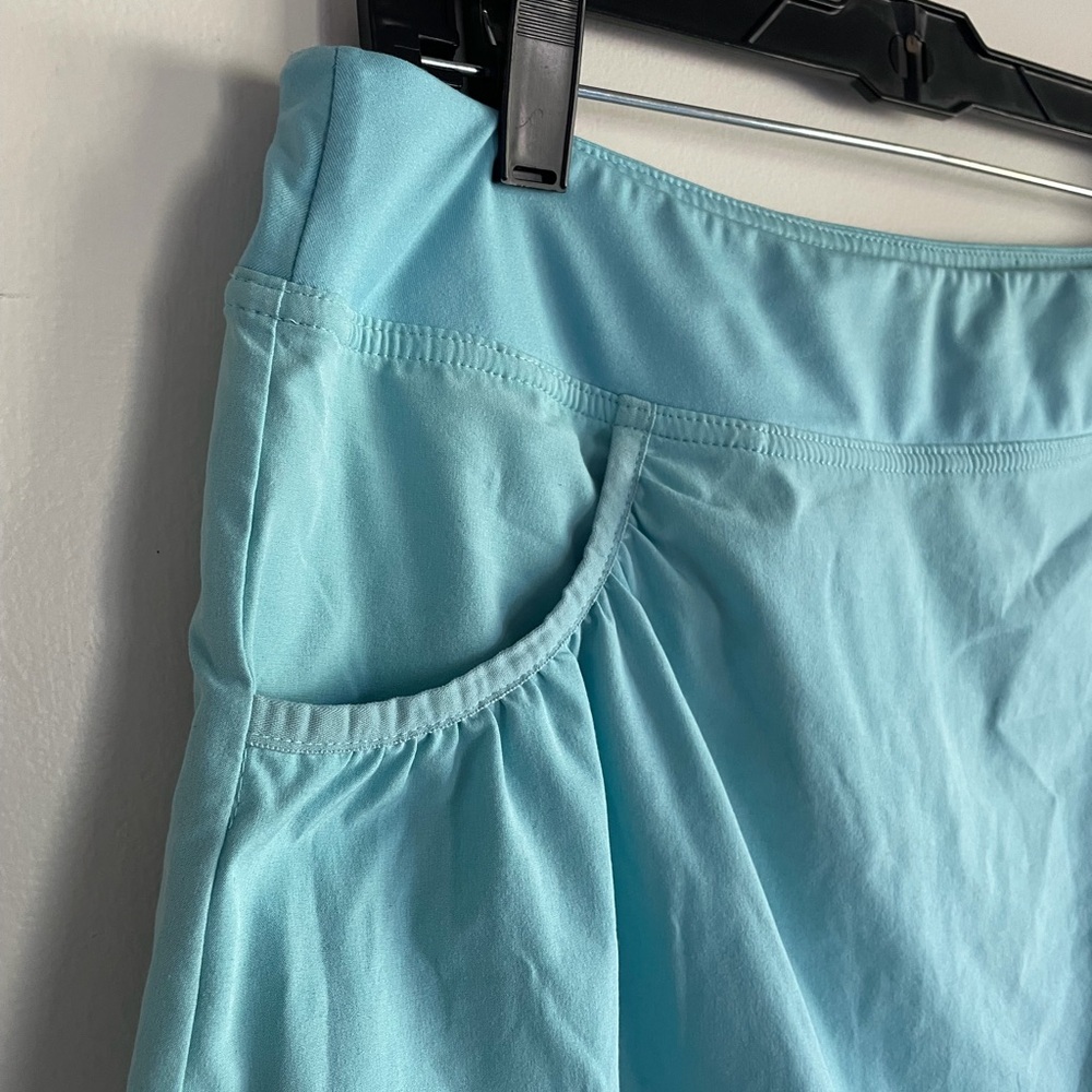 Athleta Aqua Green Tennis Skirt with Attached Shorts Size M - Picture 2 of 6